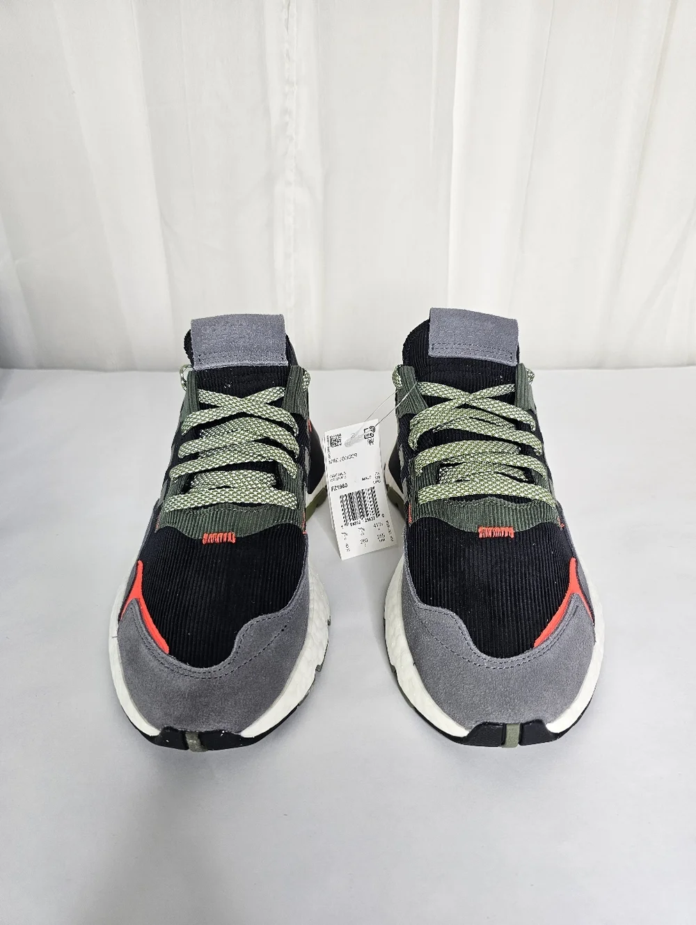 adidas Originals Nite Jogger Black Legacy Green Sneaker FZ1960 Retro Men's 8 NEW